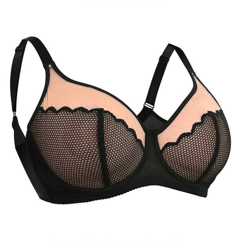 European and American Sexy Ultra-thin Lace Bra Plus Size Underwear