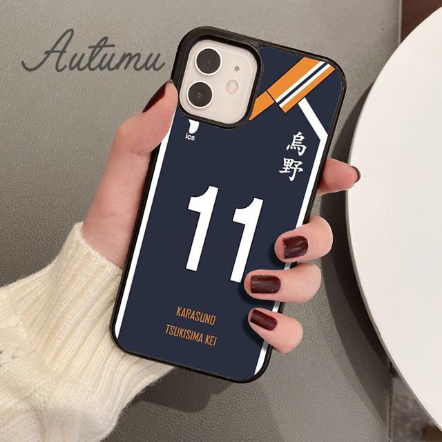 Haikyuu!!Husă pentru telefon Karasuno Team Uniform pentru iPhone 11 12 13 14 Pro Max mini XR XS SE 2020 7 8 Plus Samsung S21 S22