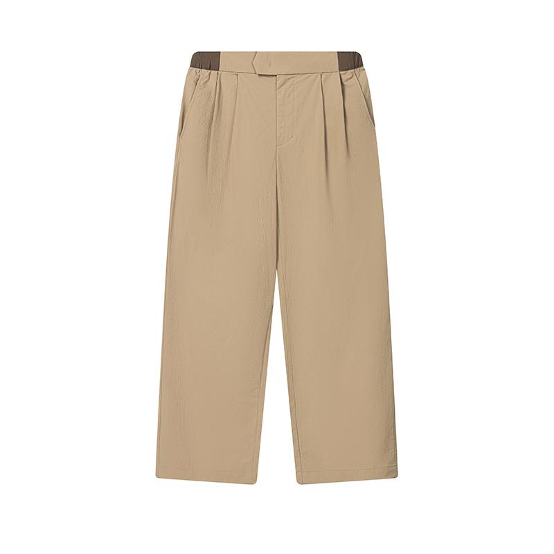 FILA × KOLOR BEACON Color Block Simple Versatile Casual Pants Men bottoms Golden-Brown F11M636804FDK S