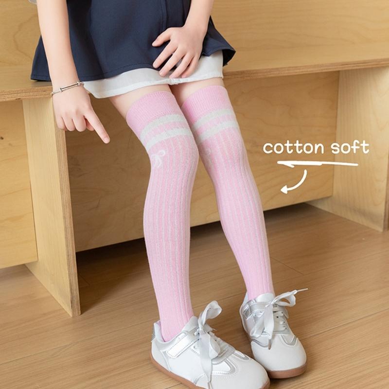 Pair Knee Length Socks Kids Long Socks Elastic Over the Knee Socks Breathable for Ages 3 To 12 Perfect for Everyday Wear