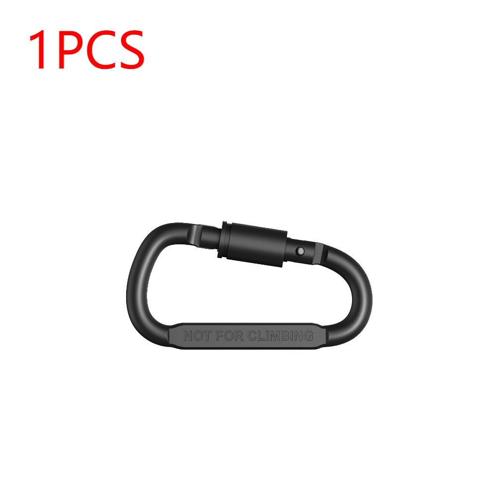 1-4PcsSurvival D-ring Locking Carabiner Clip Camping Mountaineering Buckle Multifunctional Hang Hook Buckle Hiking Backpack Tool