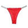 New Low-waist Tanga Panties Sexy G-string Lace Hollowed Out Thong Transparent Temptation T-back Pure Cotton Underpants for Women