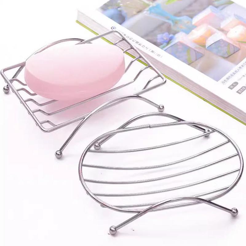 Stainless Steel Soap Dishes Rust-Resistant Saver Basket For Bathroom Toilet Shower Soap Holder Case Brand Kitchen Accessories