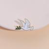 Peace Dove Olive Branch Enamel Pin Animal Pigeon World Peace Theme Metal Brooch Lapel Badge Jewelry Decoration Gift For Friends