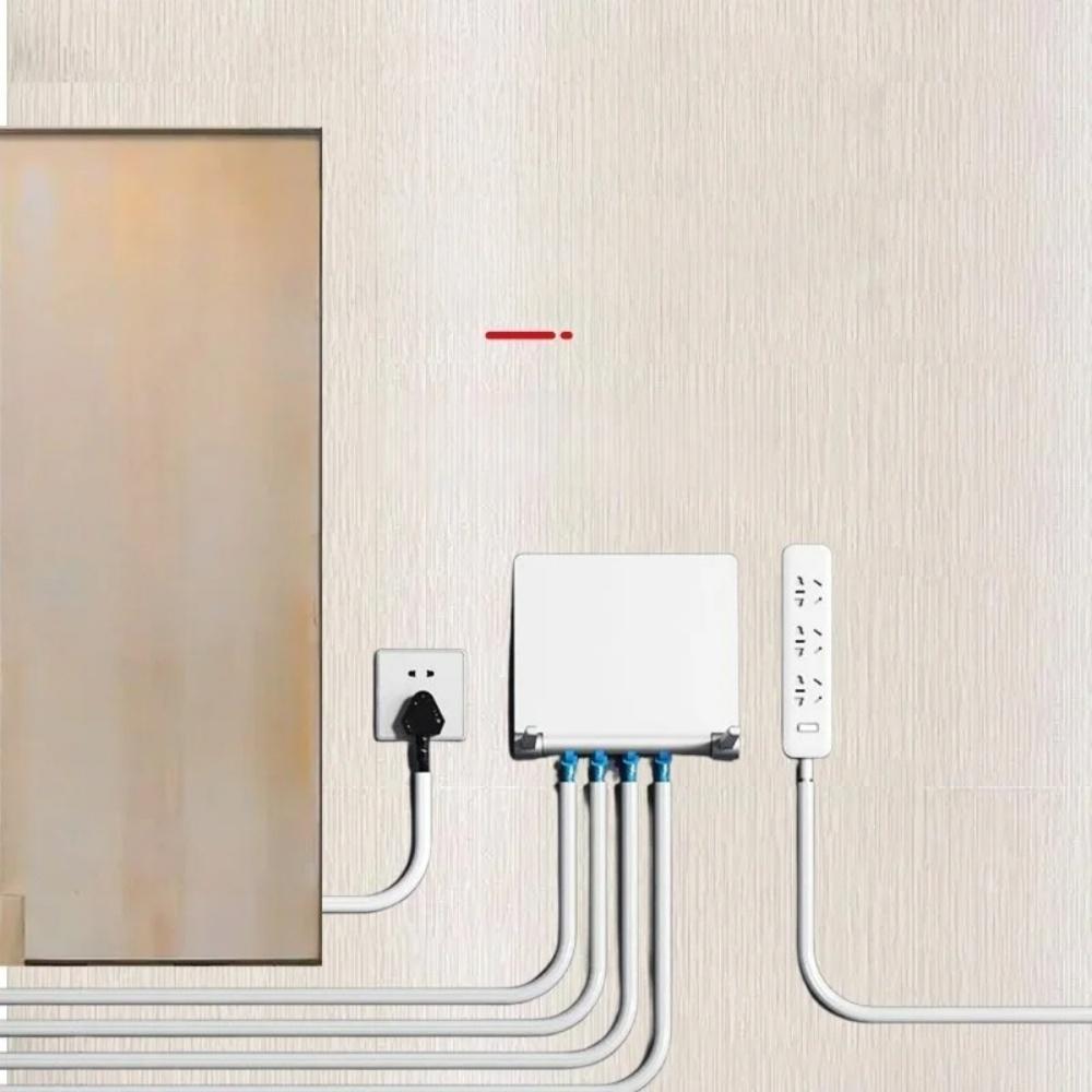 1pc 1m/39.37in Self-Adhesive PVC Cable Management Tube, Invisible Floor Wire Cover for Desk, Wall & Floor Installation
