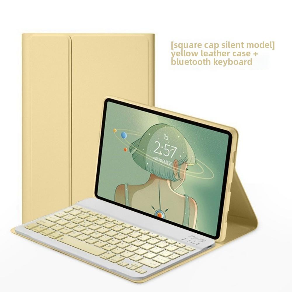 Leder-Tastaturhülle für iPad Pro 13 2024 mit Stifthalter Magnetische Bluetooth-Tastaturabdeckung für Air 6