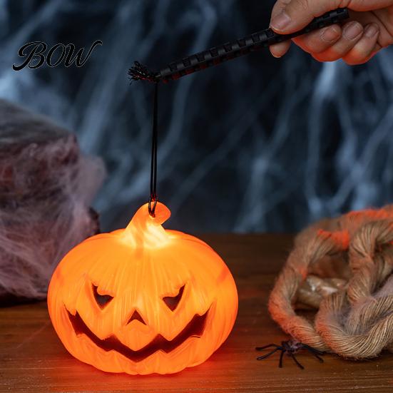 Halloween Pumpkin Lantern Lantern, Spooky Handheld Light Up Ambiance Lamp for Party Favors, Outdoor Indoor Decor Festive Lighting
