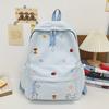 Schoolbag New Primary School Bag Female Dopamine Embroidery Large Capacity Junior High School Backpack Ins Niche Lightweight Backpack