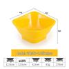 Handon Melamine Square Rice Bowls, Set of 5