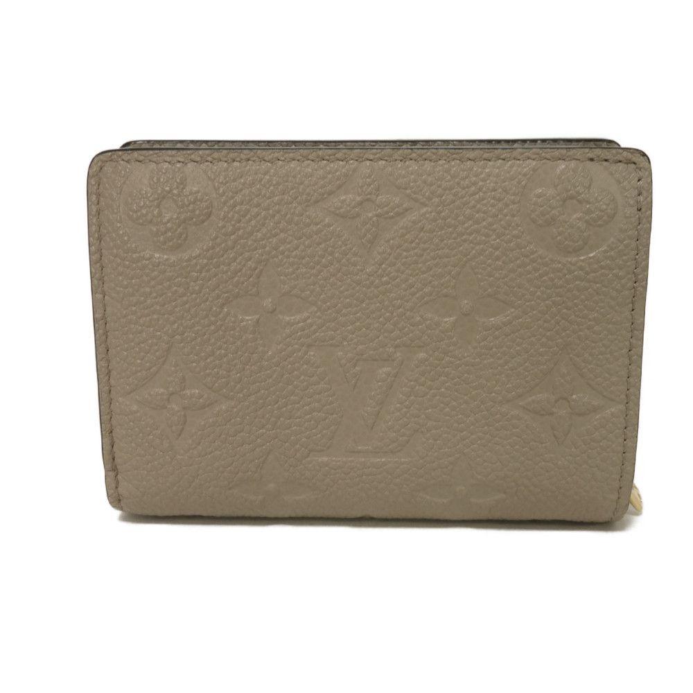 Used 12564 Portefeiulle Claire M80152 7941 Current LV Logo Greige RFID Monogram Empreinte Tourterelle Unisex from Japan