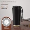 Lanlinghua 316 Stainless Steel Vacuum Insulated Outdoor Coffee Mug with Rope