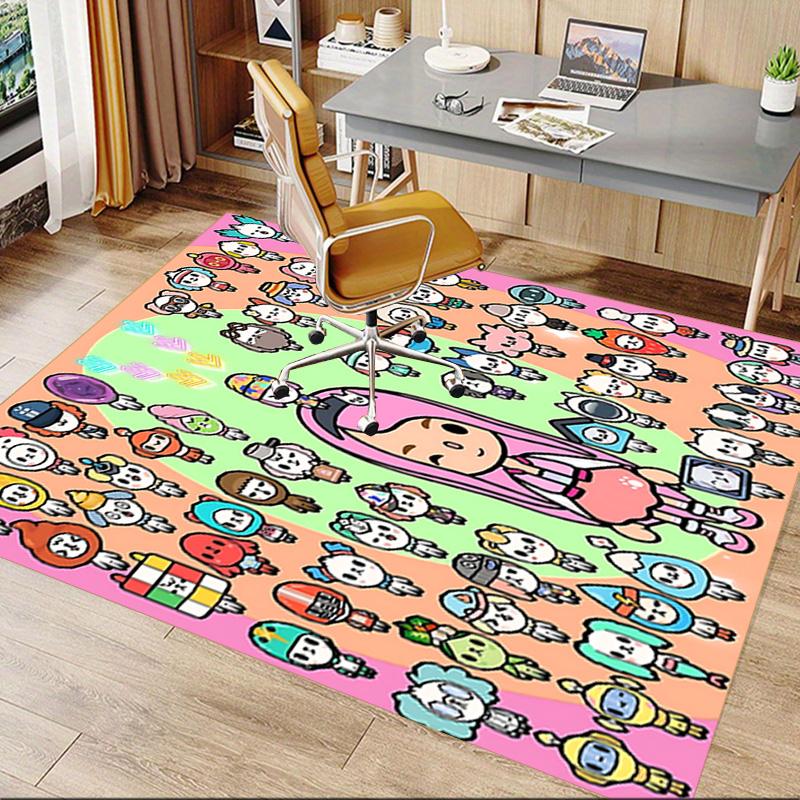 Colorful Character Collection Carpet For Playroom Bedroom Living Room Sofa Home Decorkids Game Area Rug Nonslip Floor Mat