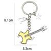 Y2k Guitar Musical Symbols Star Keychain Pendant For Men Women Punk Style Fashion Rock Bag Charm Accessories Gift