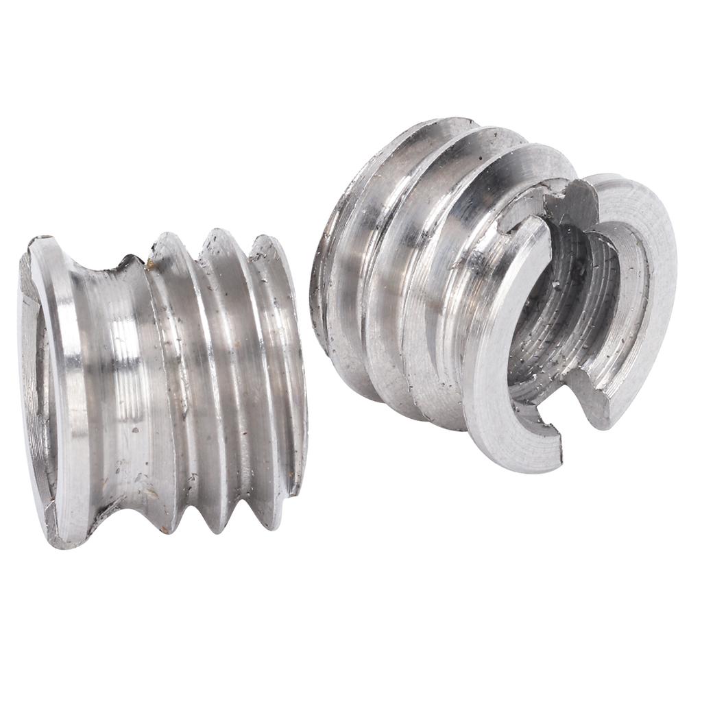 LS0011 2Pcs 1 4 in to 3 8 in Conversion Screw Iron Material for Tripod Ball Head Photographic Equipment