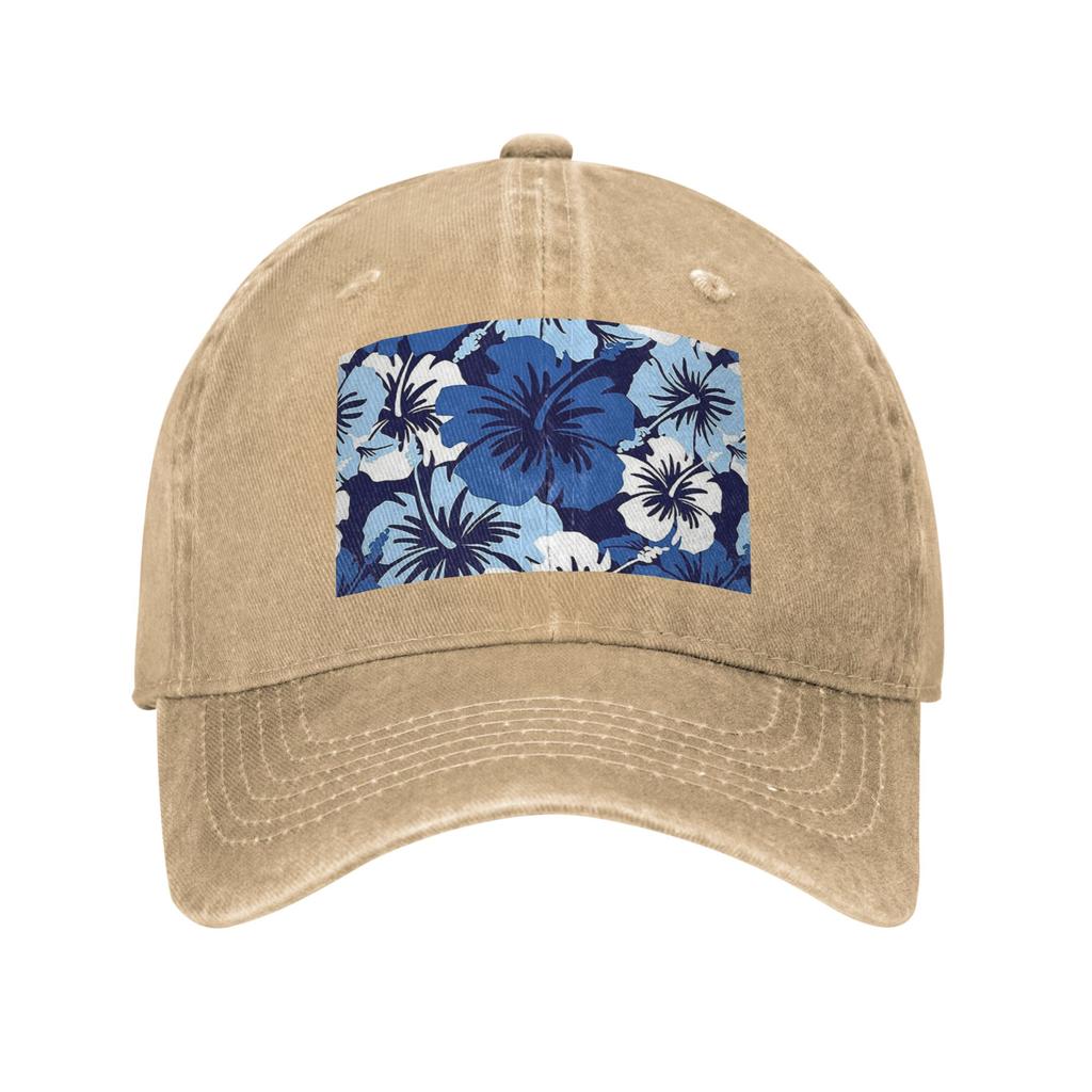 Epische Hibiskus Hawaiianisch Floral Aloha Denim Kappe Lässige Baseballkappen Verstellbare Mütze Sommer Unisex Baseballkappen