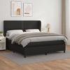 VidaXL Divan Bed with Mattress Black 180x200 Cm Faux Leather - Model 3128985