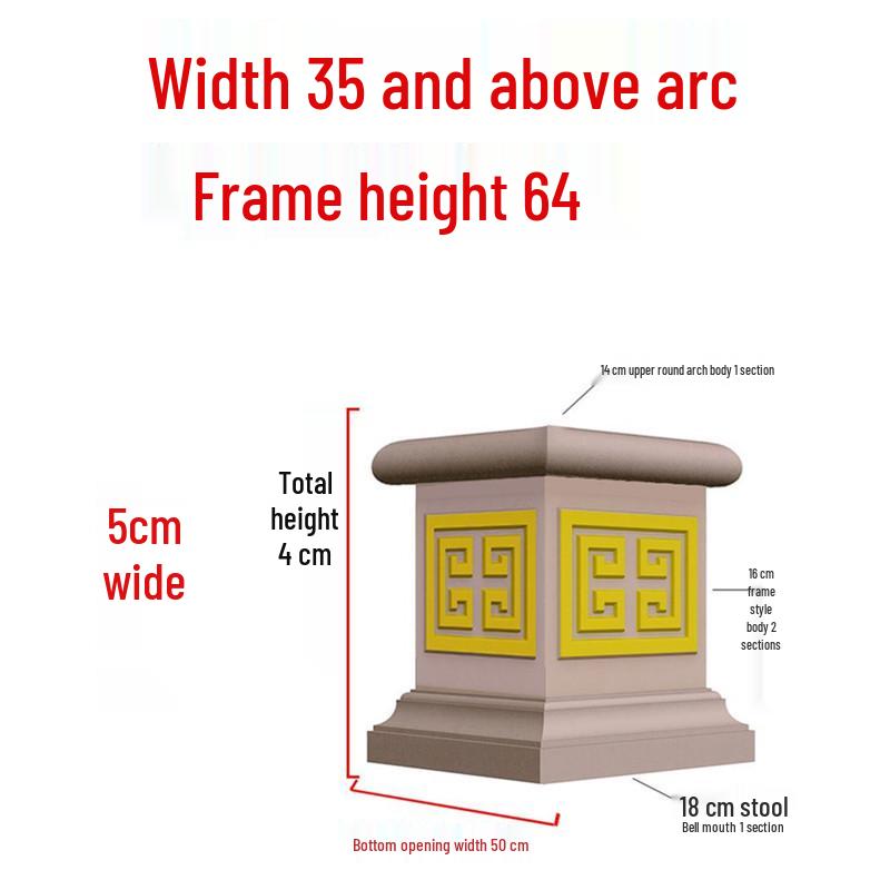 European Villa Courtyard Roman Column Base for Exterior Wall Decoration