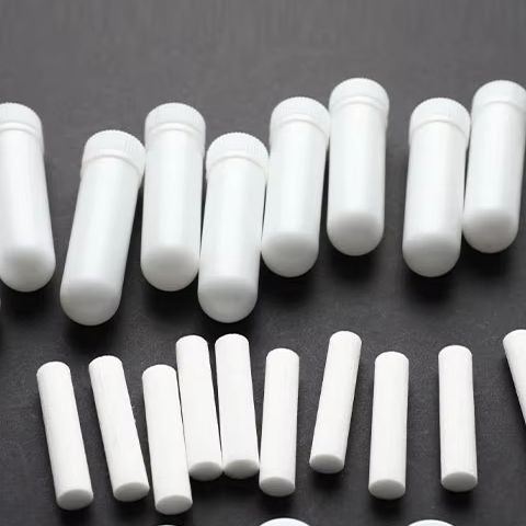 10Pcs White Empty Nasal Inhaler Tubes Portable Blank Nasal Inhaler Containers With Wicks For Perfume Essential Oils Aromatherapy