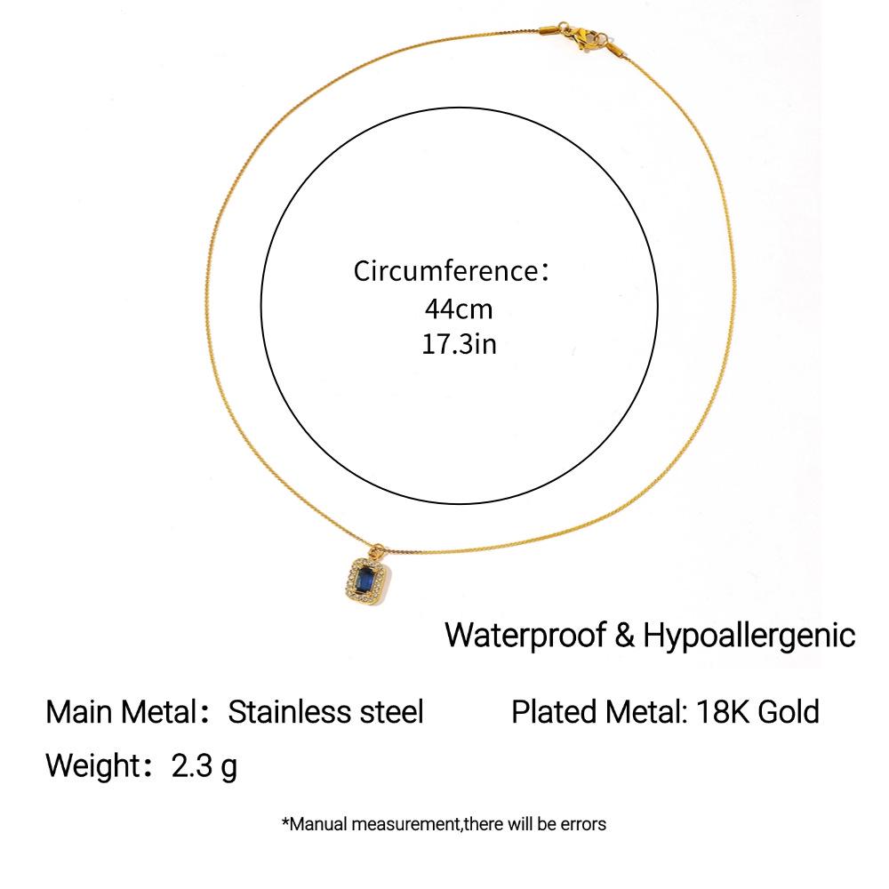

Yingtai Комплект ожерелья и кольца из 18-каратного золота с цирконами: Нержавеющая сталь, Титан, Геометрический дизайн, Вакуумное покрытие, Европейский/Американский стиль для женщин.