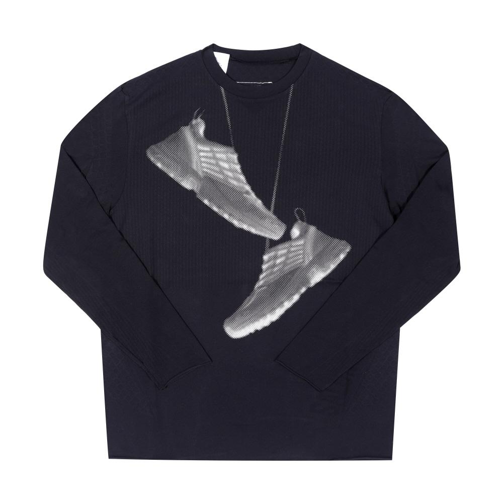 

MaiSon Margiela Sh0gc0052 M20101 900 Mm6xSalomon ShoeS Print Men S Long Sleeve Tee SH0GC0052 M20101 900 (L)