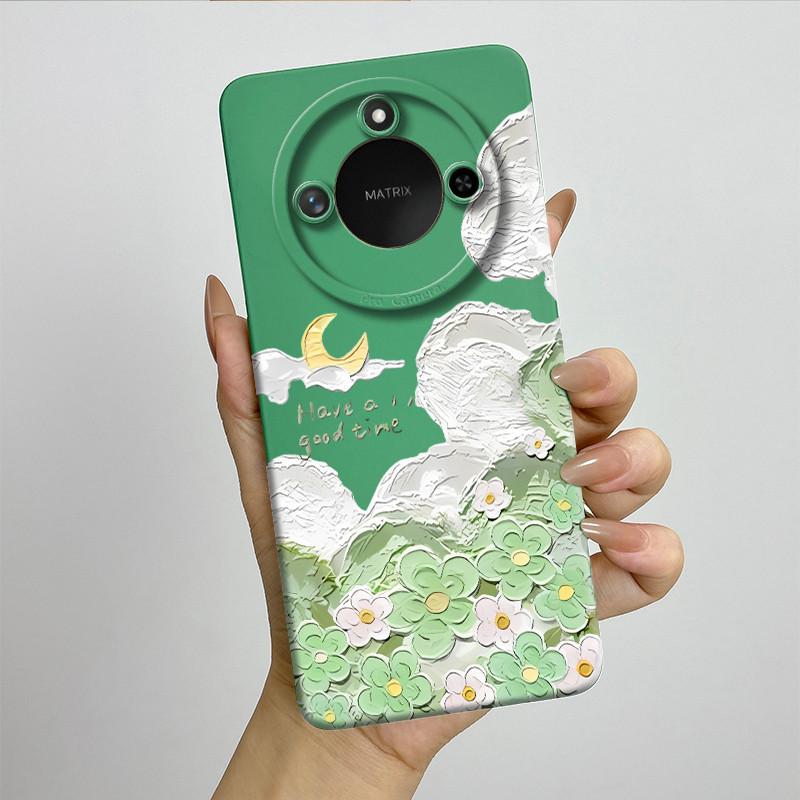 For Honor X9C Smart Phone Case X9cSmart Soft Silicone Funda Sweet Painted Fashion Cartoon Protective Capa Lovely Printing Cover