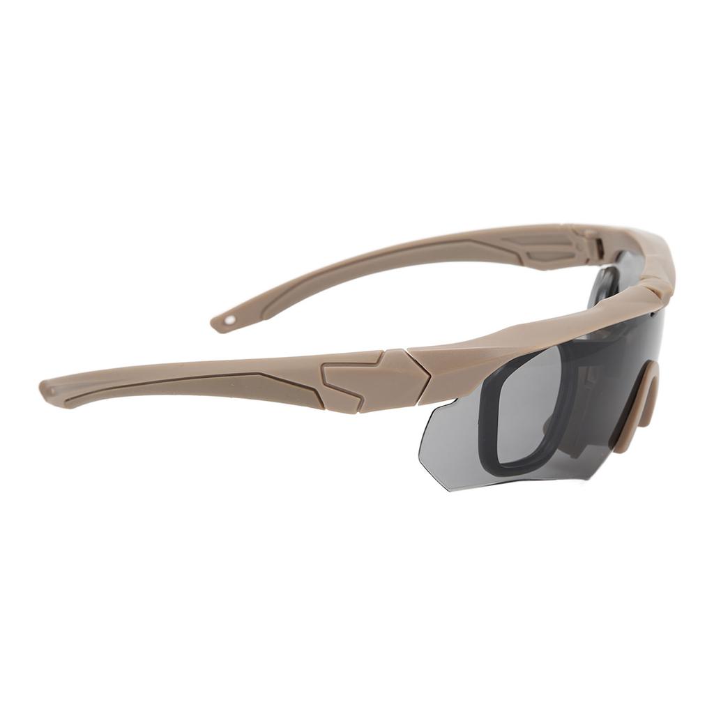 Skjutglasögon UV-skyddande Utomhus Militärglasögon Vind- Dammsäkra Halvram Motorcykelglasögon Ögonskydd för