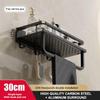 Wandmontiertes Mehrzweck-Badezimmerregal Rostfreies Aluminium-Aufbewahrungsregal für Küche und Zuhause