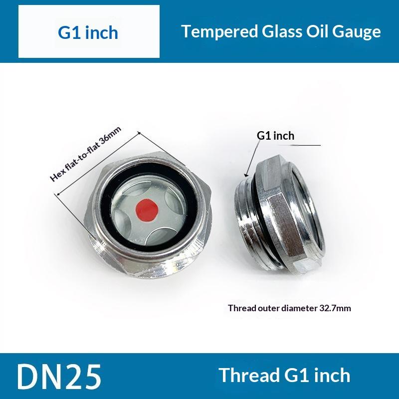Oliepeilglas 1 ST G1/4 G3/8 G1/2 G3/4 Universele Schroefdraad Gehard Glas Olie Indicator voor Auto Motoronderdelen