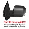 For Ford F150 F-150 2015-2020 Car Sticker Rearview Side Mirror Cover Wing Cap Exterior Door Rear View Case Trim Carbon Look