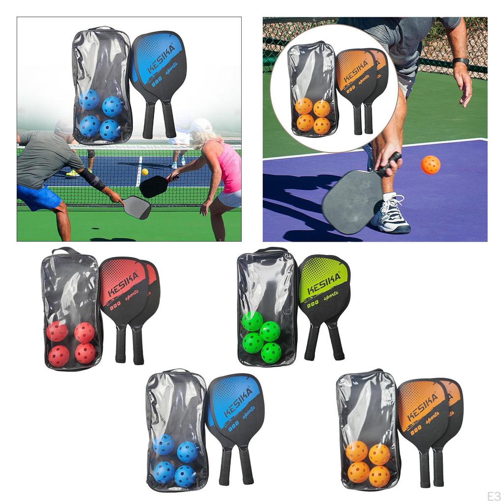 Racket 2 Rackets Storage Bag Comfort Grip for Beginners Outdoor