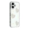 For iPhone 17 Case Rhinestone Edge Pearl Love Decor TPU+PC IMD Phone Cover