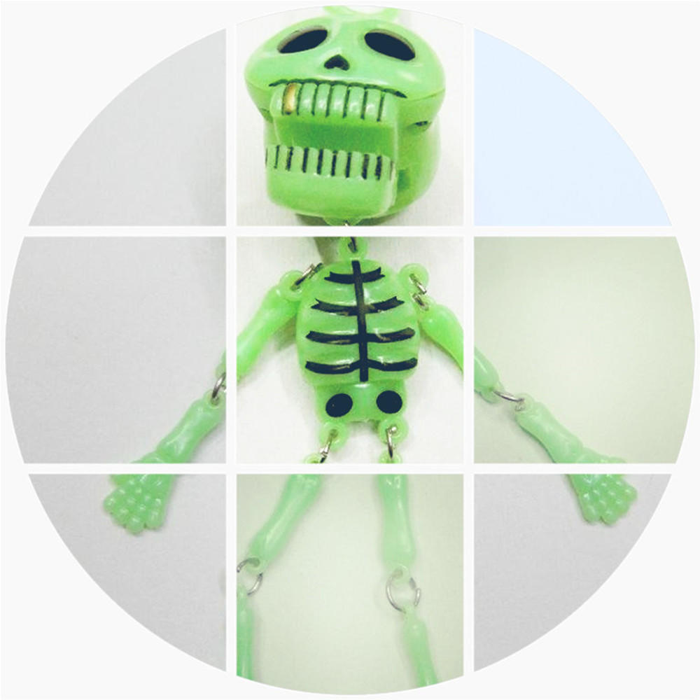 12 Esqueletos De Halloween Flexibles Y Brillantes – Set De 6 Colores – Juguetes Anti-estrés Transformables – Brilla En Oscuridad