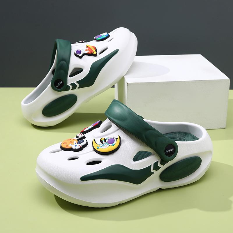 Boys Trendy Lightweight Clog Shoes Summer Eva Sandals Breathable Comfortable Design Nonslip