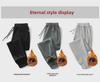 2024 Men's Warm Slim-Fit Plus Velvet Sweatpants: Autumn/Winter Thickened Casual Sportswear