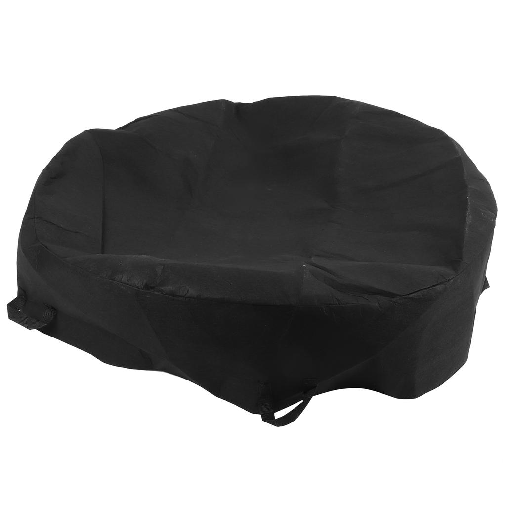 Sac rotund de plantare cu mâner, strat de grădină, sac pentru cultivarea răsadurilor de legume pentru casă, negru