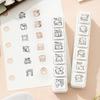 6Style Cat Stamp Daily Life Work Good Mood Series Cartoon Mini Pattern Stamps For Journaling Planner Diy Scrapbooking Decor