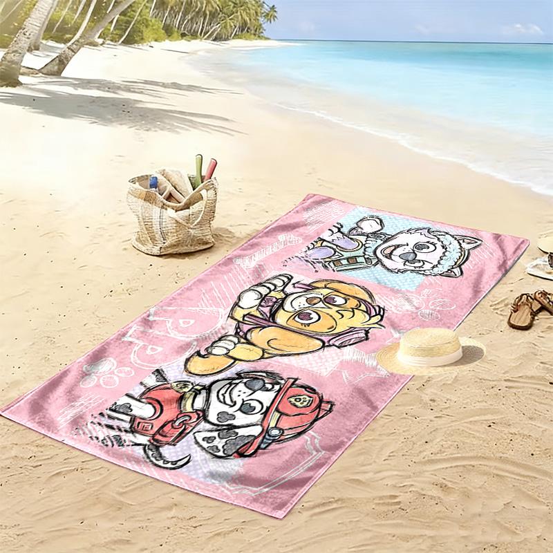 PAW Patrol Print Beach Towel, Large Soft Quick Dry Towel for Beach Camping Swimming