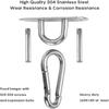 Ceiling Hook, 450kg Capacity Heavy Duty Ceiling Wall Mount Hook 304 Stainless