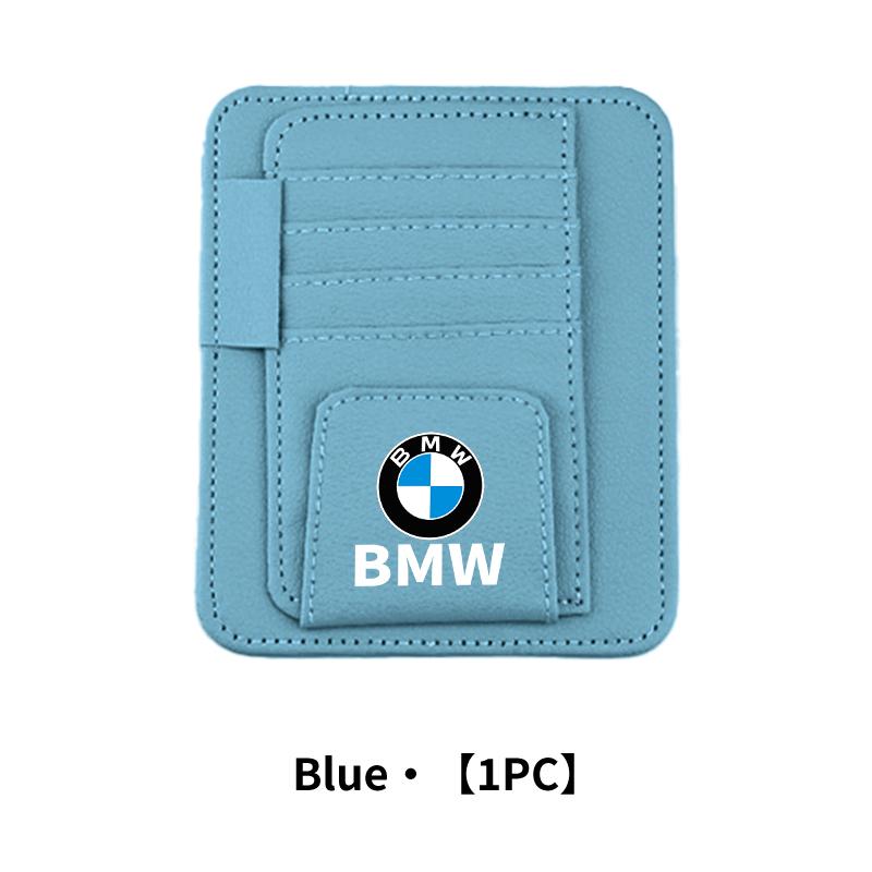 BWX1 2026 Car Sticker Car Sun Visor Glasses Clip Storage Holder Card Bag For BMW G30 G20 F30 F10 F40 E92 E91 G05 G06 G07 G11 G01 G02