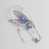 Butterfly Charm Drop Earrings Alloy and Resin Earwear Earbone Clip Decoration Perfect for Modern Women's Daily Party Use