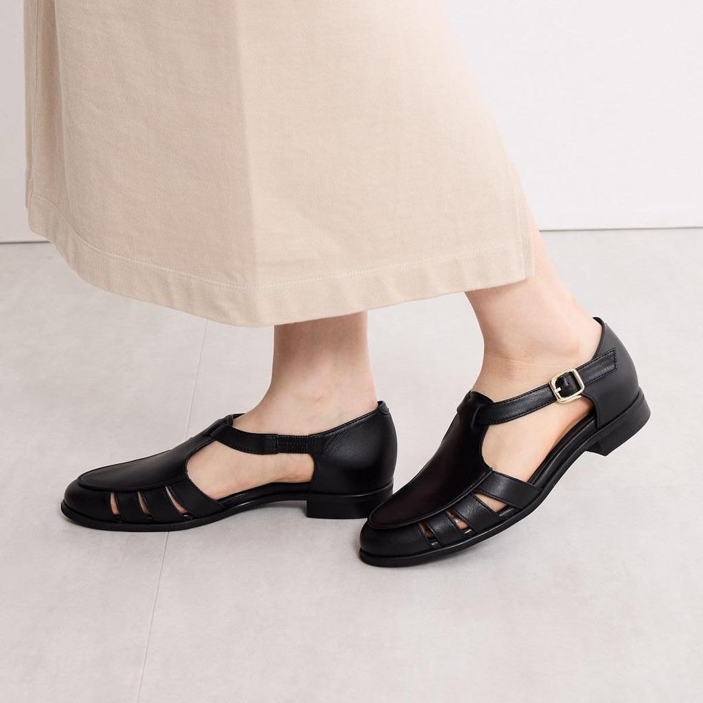 HIMIKO/Himiko/T-Strap Gurkha Shoes/651502 Black 240