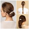 Lolalet Chouchou Ribbon 8-Piece Set Hair Tie Adult Silk Glossy Three-Dimensional Stylish Clip