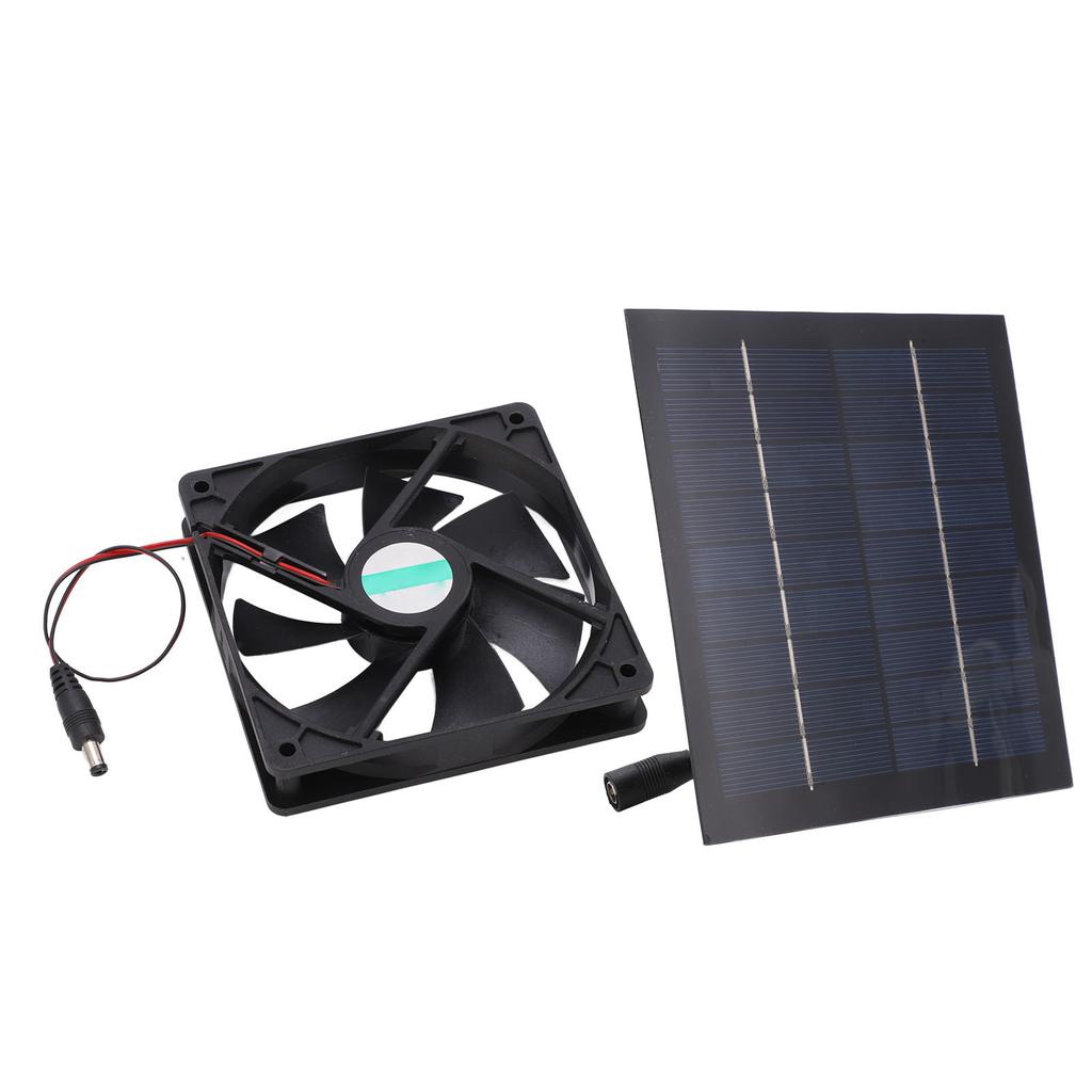 Solar Powered Fan Waterproof IP65 20percent  Conversion Rate Mini Exhaust Fan Environmentally Friendly 20W