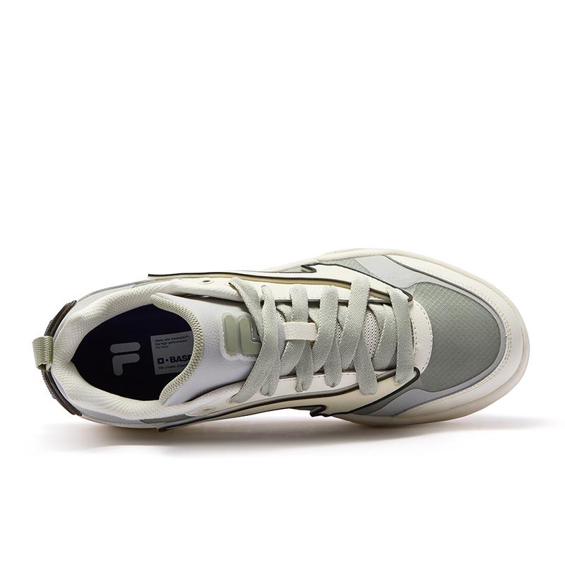 Fila Fusion Desperado Low Batman Fashion Trend Comfortable Retro Basketball Shoes Men sneaker Off-White Gray T12M523212BGA