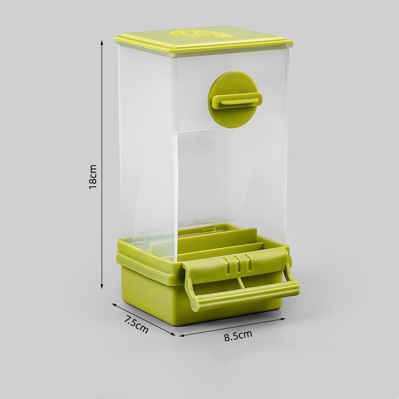 Transparent Automatic Feeder Automatic Bird Seed Feeder Hanging Food Box And Trough Parrot Feeder Cage Accessories Bird Supplies
