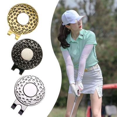 Zinc Alloy Golf Hat Clip Magnetic Golf Hat Clips Golf-Ball Aiming Marker Professional Golf Training Aids Accessories