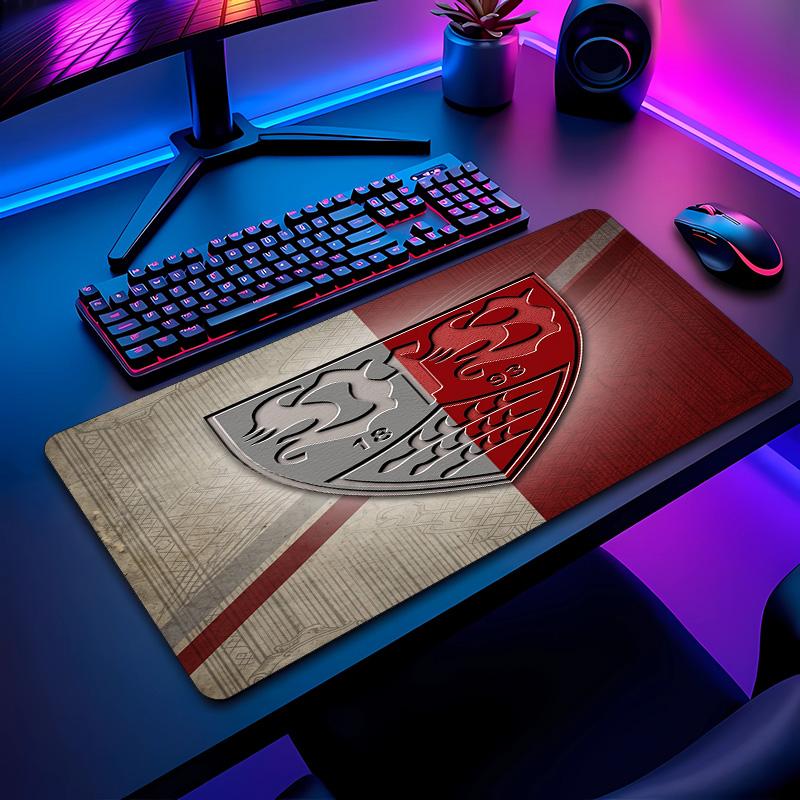 VfB Stuttgart Football Pattern Mouse Pad Non?Slip Rubber Base Gaming Mousepad For Desk Office Home