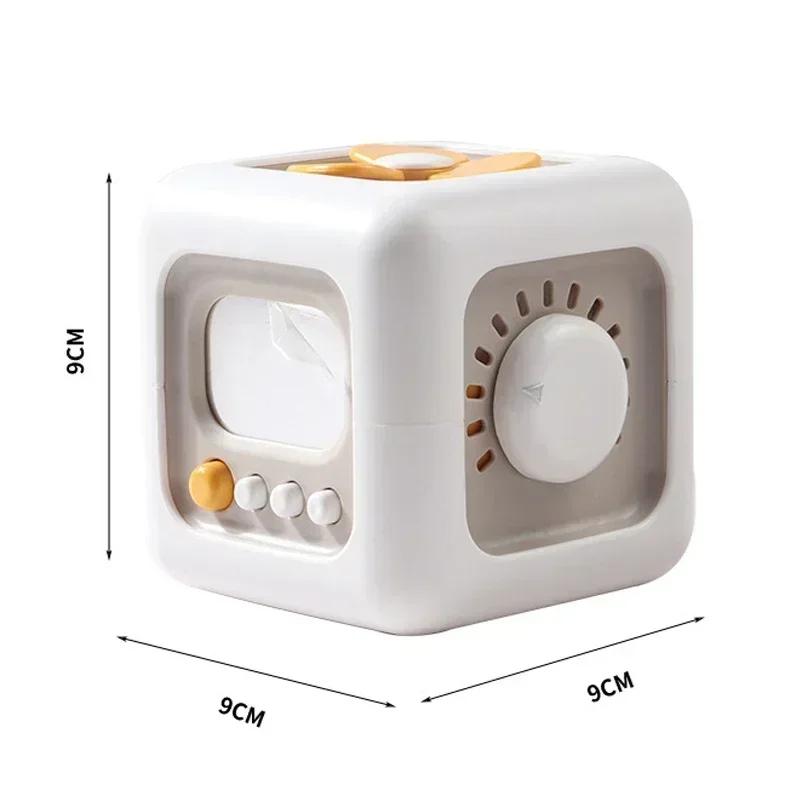 6 In 1 Montessori Cube Toys Sensory Busy Board Baby Practi Skills Drawer Cube Fidget Educational Toys for Girl Boy