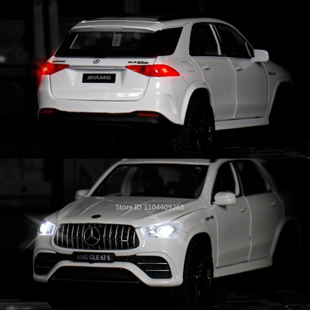 1:32 Scale GLE63S C260L Car Model Toy Metal Diecast Sound Light Pull Back Doors Opened Simulation Toys Boys Ornament Gifts