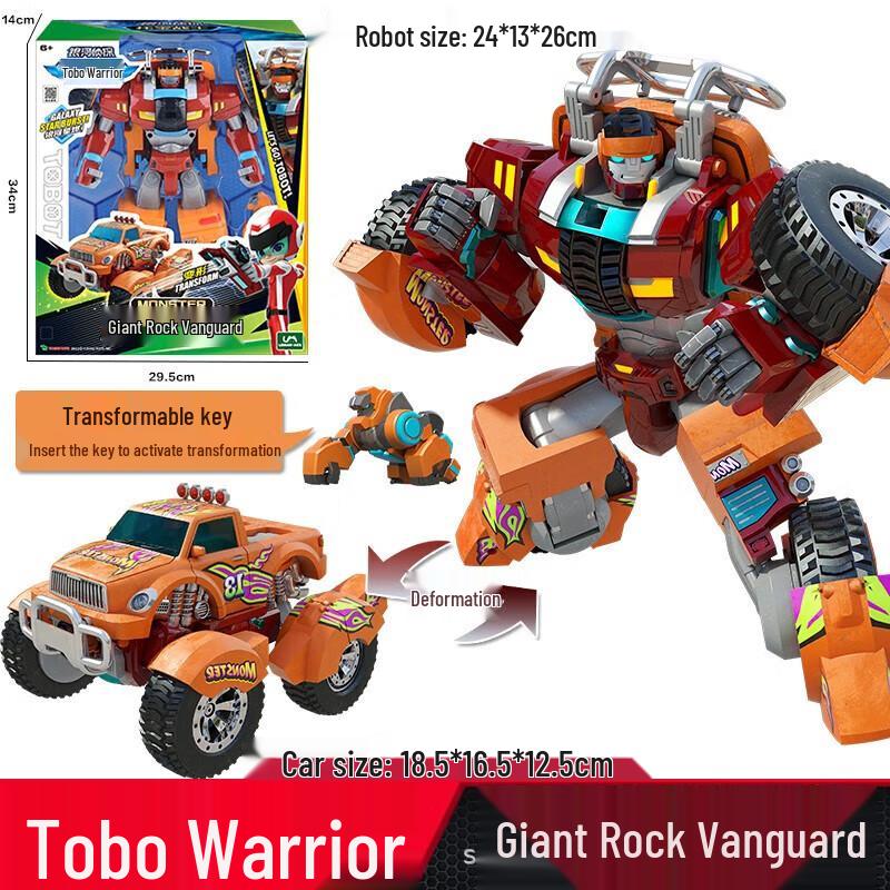 Tobot Warriors Transforming Car Robot Toy - Galaxy Detectives Sonic Thunder for Boys